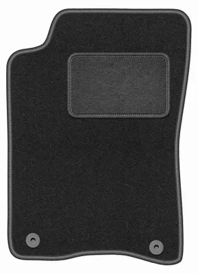 Image de Tapis conducteur en moquette pour Audi 90 B3 1986-1991 (berline) – 1 pièce, gris graphite, sur mesure – Wielganizator LUX