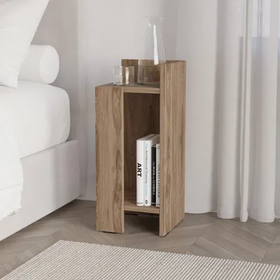 Produktbild von DECORTIE Elos Modern Nachttisch Dunkles Oud-Dunkles Oud 27 x 25 x 60 cm