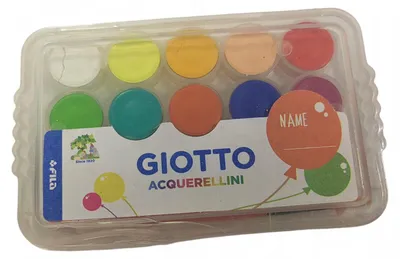 Produktbild von Giotto Aquarellfarben Set mit 15 Farben und Pinsel