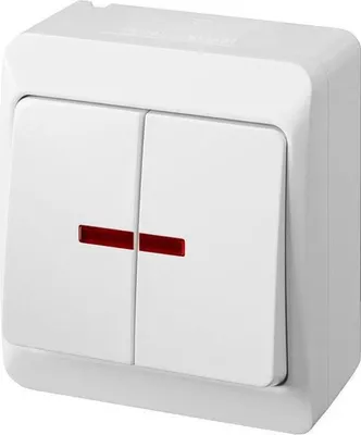 Immagine prodotto di Schalter Hermes 2G Weiss Ilum Ip44 0342-02