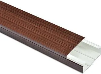 Produktbild von Kabelkanal 20x15 mm Mahagoni Holzoptik – selbstklebend – 1 m – Kunststoff