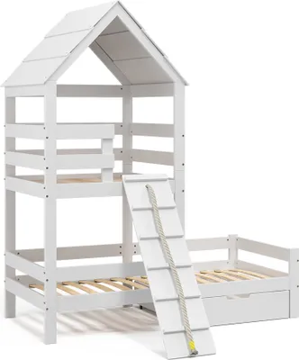 Produktbild von Vitalispa Hausbett Teddy, 90x200 cm mit Schublade, Weiß