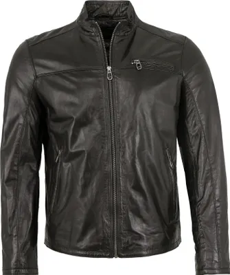 Produktbild von Milestone - Herren Lederjacke Lammnappa schwarz : 26