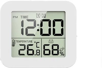 Obrázek produktu pro INF Digitální LCD budík s monitorem teploty a vlhkosti