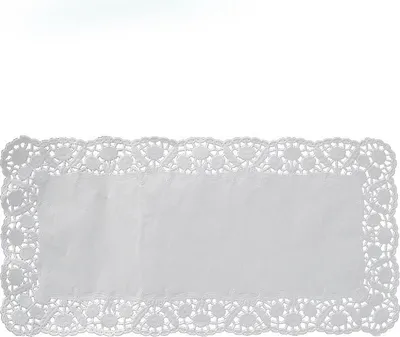 Immagine prodotto di Pizzo decorativo bianco 30 x 18 cm 100 pezzi - Wimex