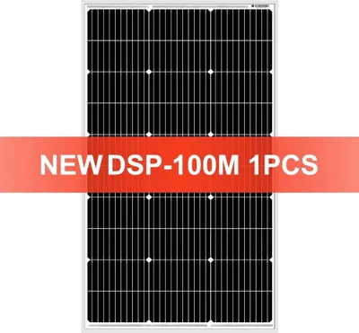 Zdjęcie produktu dla Panel słoneczny, konstrukcja monokrystaliczna, kompaktowa konstrukcja, panel 100W, 1 szt