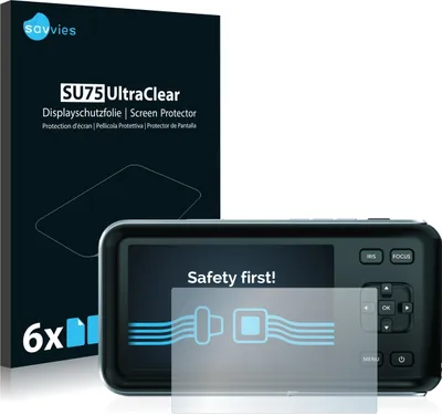 Produktbild von 6x Für Blackmagic Pocket Cinema Camera Schutzfolie Savvies Displayschutz Display Schutz Folie Klar Transparent