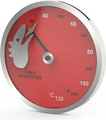 Immagine prodotto di Termometro per sauna - acciaio/rosso