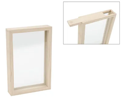 Obrázek produktu pro Hobbygroep dřevěný rám - kreativní hračka se skleněnou deskou 30x20x5 cm