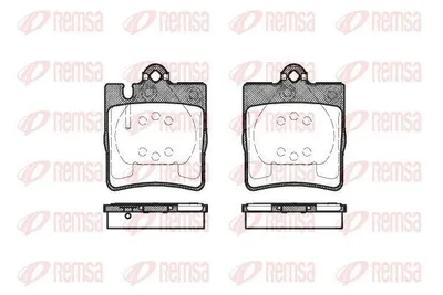 Produktbild von REMSA Bremsbeläge Satz Hinten Bremsklötze passend für MERCEDES-BENZ C-Klasse Limousine (W203) 0709.10
