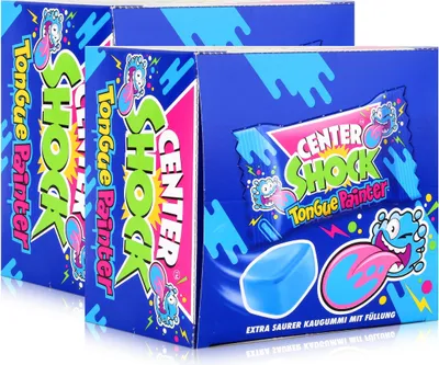 Produktbild von Center Shock Tongue Painter 100 Stück saure Kaugummis 400g (2er Pack)