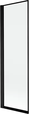 Produktbild von Mexen Mist Duschabtrennung 1-flügelig links 60 x 150 cm, schwarzer Rahmen, schwarz - 8A9-060-001-70-70-L