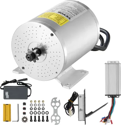 Produktbild von VEVOR Bürstenloser Elektromotor-Satz, 1800 W, Gleichstrom-Elektromotor für Go-Karts, 48 V 4500 U/min, mit verbessertem Geschwindigkeitsregler und Gaspedal, für Elektrofahrräder, Motorräder, Roller