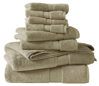 Productafbeelding van Madison Park badhanddoekenset, 800 g/m², 100% katoen, badhanddoekenset voor