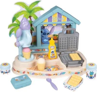 Produktbild von Stitch Paillote Gourmande, Eiscreme Maschine, Waffeleisen, 12 Zubehörteile, Ab 3 Jahren