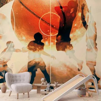 Produktbild von Vlies Fototapete - I love basketball! 450x315 cm Für Kinder i-C-0001-a-d