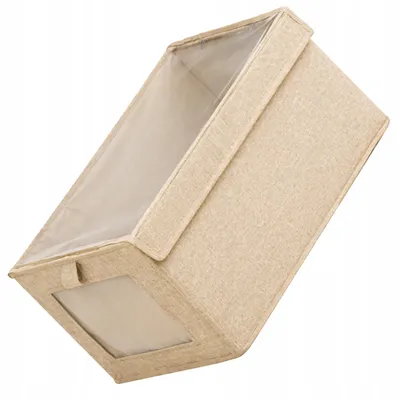 Produktbild von EdiBazzar Faltbox Kleideraufbewahrung mit Sichtfenster Beige