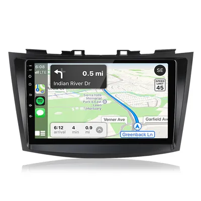 Zdjęcie produktu dla 9-calowy odbiornik multimedialny Android 15, 4+64G, Carplay, sterowanie z kierownicy (SWC), nawigacja, radio RDS, DSP, DAB+FM, 4-rdzeniowy, przeznaczony do Suzuki Swift 4 (2011-2017)