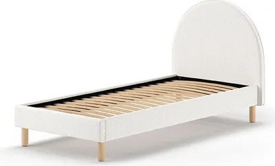Produktbild von FURNLUX Kids Einzelbett Moon White 90x200cm / Hauptfarbe: Weiß / Abmessungen: 97 x 212 x 107 cm