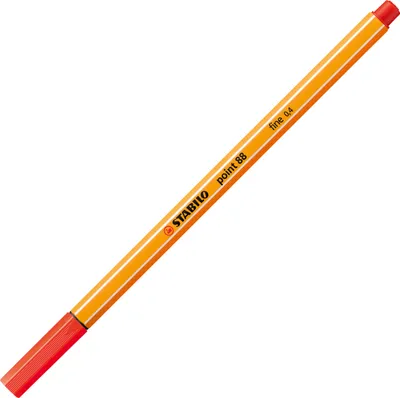 Produktbild von Fineliner - STABILO point 88 - Einzelstift - hellrot