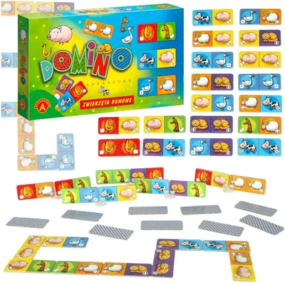 Produktbild von ALEXANDER Dominoes Haustiere Lernspiel 4+