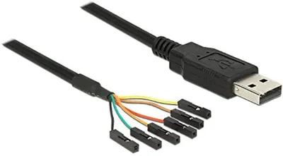 Zdjęcie produktu dla DeLOCK 1.8m USB2.0-A/TTL 6-p, 1,8 m, USB A, Czarny