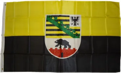 Immagine prodotto di Bandiera Sassonia-Anhalt 90 x 150 cm con 2 occhielli 100g/m² peso del tessuto bandiera da issare
