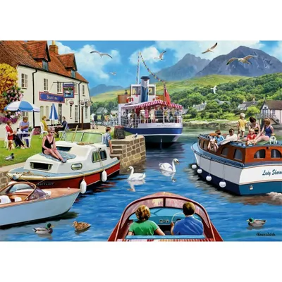 Produktbild von Falcon de luxe A Day on the River - 1000 Teile, 1000 Stück(e), Landschaft, 12 Jahr(e)