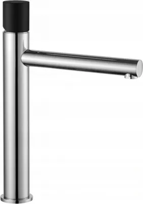 Produktbild von Mexen Elba One hohe Waschtischarmatur, Chrom/Schwarz - 74111-07