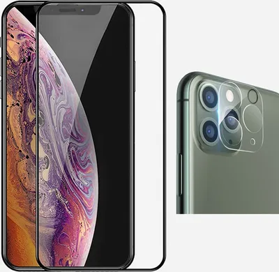 Produktbild von 2in1 Glasfolie für Display + Glasfolie für Rückkamera für Apple iPhone 11 Pro Max Schutzglas Displayfolie Schutzfolie