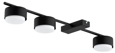 Produktbild von KAR-LIGHTING Deckenstrahler 3-flammig Schwarz, Metall, für Innenräume – GX53-Fassung, Spotleuchte für Wohnzimmer, Küche, Büro