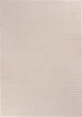 A flat lay of a rug with a geometric pattern.