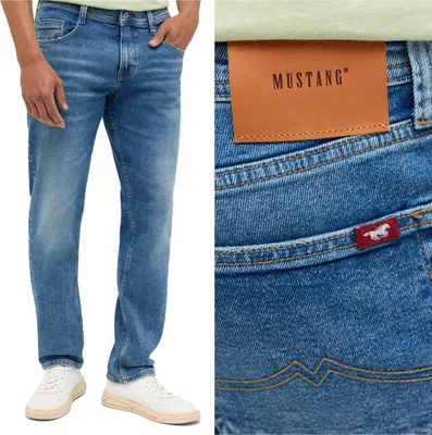 Produktbild von MUSTANG, Herren Jeanshosen, Straight fit, DENVER STRAIGHT, W34 L32, 46332, Jeans, baggyjeans, buggy