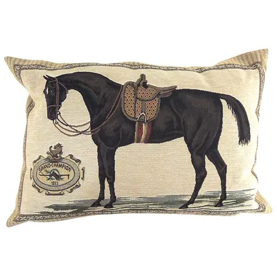 Productafbeelding van Mars & More Gobelin kussen voor dressuurpaarden, ongeveer 45 x 35 cm