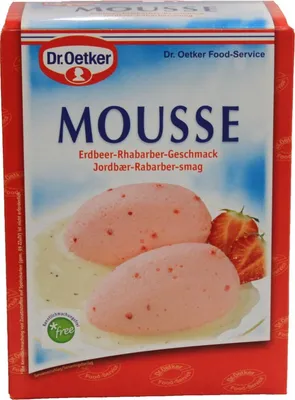 Obrázek produktu pro Dr. Oetker Pěna s příchutí jahody a rebarbory 1kg