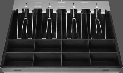 Image de Dossier séparé en plastique 4/8, porte-billets en métal