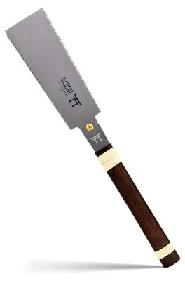 Produktbild von Japanische Zugsäge – 7 Ryoba Handsäge mit Rissschnitt und Querschnitt – für Schwalbenschwänze, Zapfen und Tischlerarbeiten