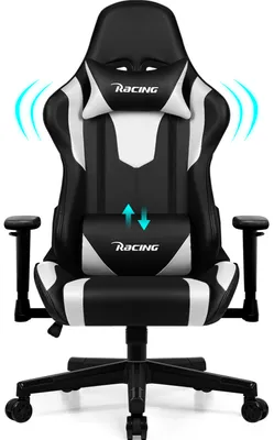 Produktbild von Aiibot Gaming Stuhl Bürostuhl Ergonomisch Schreibtischstuhl Bürostuhl 150 kg belastbarkeit,Drehstuhl mit Verstellbarer Kopfstütze und Lordosenstütze