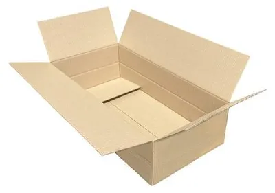 Produktbild von 1x Faltkarton  800x400x(100)-200mm mit variabler Höhe 1-wellig Dickwelle braun