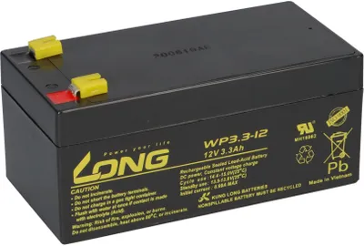 Image de Kung Long WP3.3-12 12V 3,3Ah AGM plomb non tissé sans entretien