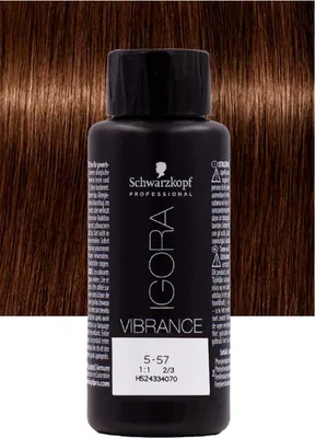 Produktbild von Schwarzkopf Igora Vibrance 5-57 Hellbraun-Goldkupfer 60 ml – Ton-in-Ton-Färbung
