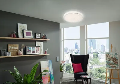 Obrázok produktu pre LED stropné svietidlo Briloner Star18 W 2200 lm 3000-6000 K biele s diaľkovým ovládaním