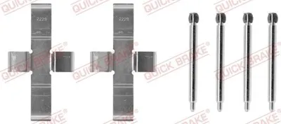 Produktbild von QUICK BRAKE 109-1004 Zubehörsatz Scheibenbremsbelag Vorne passend für MERCEDES-BENZ Stufenheck (W123)