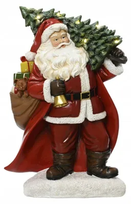 Productafbeelding van Micro LED kerstman l12b25h38 cm warm wit Lumineo