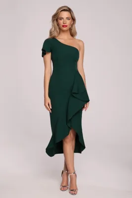 Produktbild von Makover Midikleid für Frauen Ganiervydd K146 dunkelgrün XXL