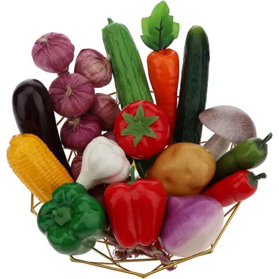 Produktbild von Künstliches Gemüse Set 15 Stück Realistisch Deko für Küche & Haushalt