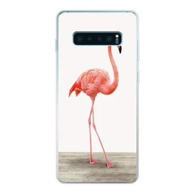 Produktbild von MuchoWow® Handyhülle Schutzhülle Hülle für Samsung Galaxy S10 Lite Flamingo - Rosa - Vogel - Mädchen - Jungen - Kind Silikon Softcase Handy Hülle - Schutz
