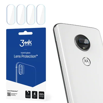 Produktbild von 3mk Hybridglas Lens Protection für Motorola Moto G7 Kamera Objektiv Kameralinse 0,16mm 6H (4 Stück)