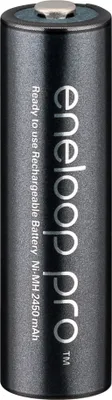 Produktbild von Panasonic eneloop pro, Wiederaufladbarer Akku, AA, 4 Stück(e), 2500 mAh, Schwarz