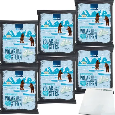 Produktbild von Edeka Eis Bonbons kühl und erfrischend 6er Pack (6X200g Packung) + usy Block